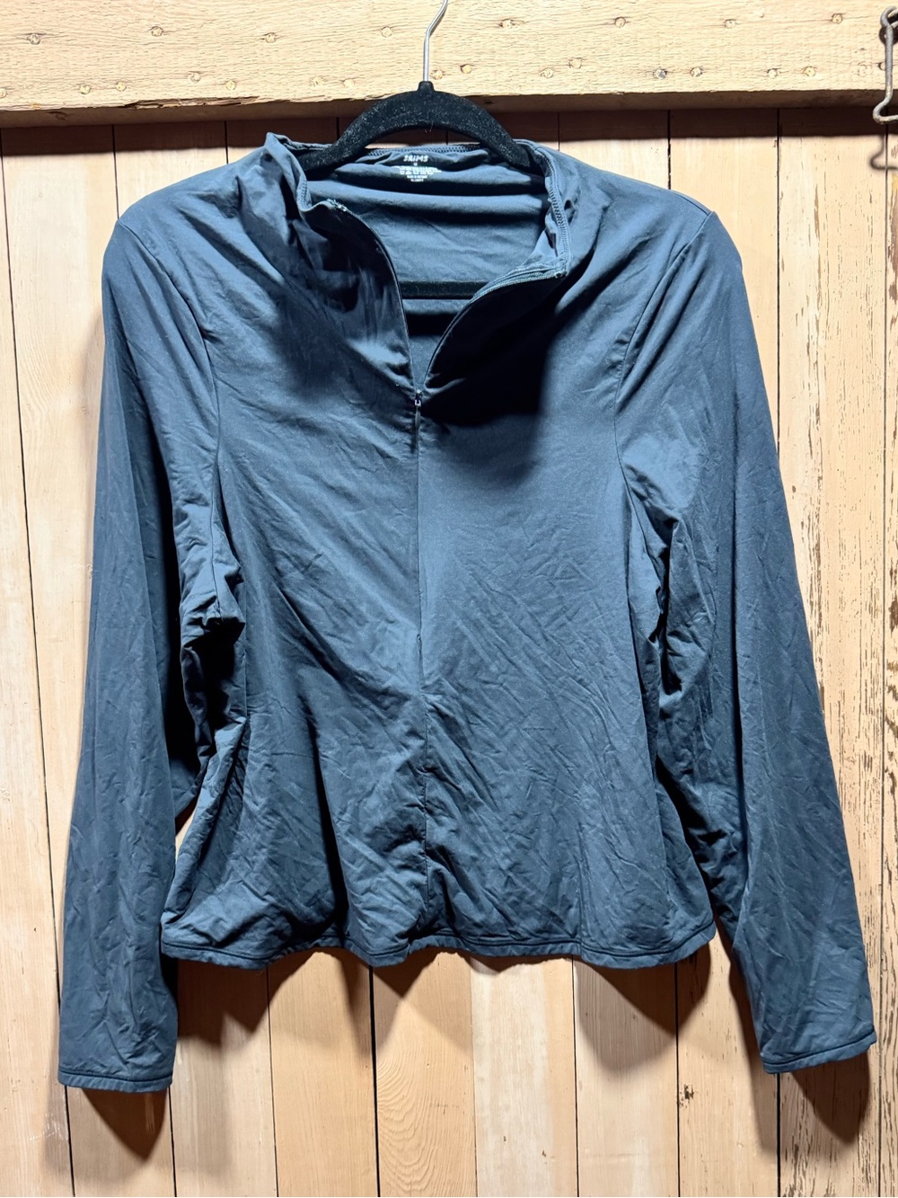 EUC SKIMS Women's Matte Grey, Half Zip Pullover - Picture 2 of 4